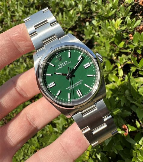 rolex oyster 36 green